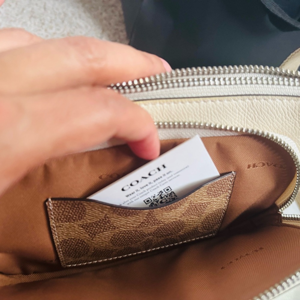 Coach Cream Crossbody Bag - Picture 9 of 11